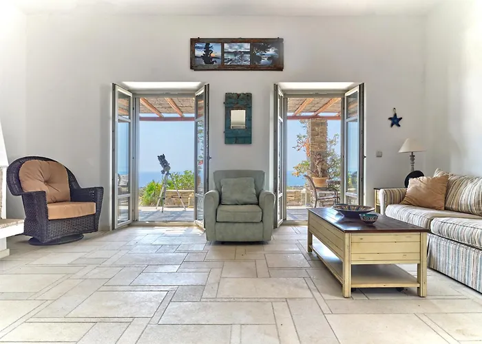 Villa Oscar Villa, 180 Panoramic Sea Views&pool Aspro Chorio